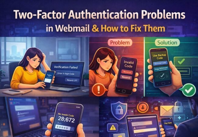 Two-Factor Authentication Problems in Webmail & How to Fix Them