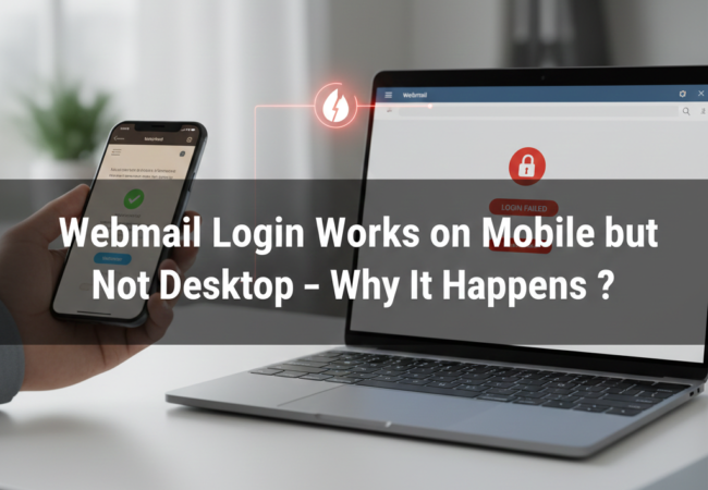 Webmail Login Works on Mobile but Not Desktop – Why It Happens?